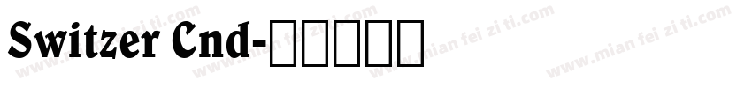 Switzer Cnd字体转换